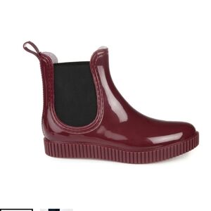 Journey Collection Drip Chelsea Rubber Rain Boots